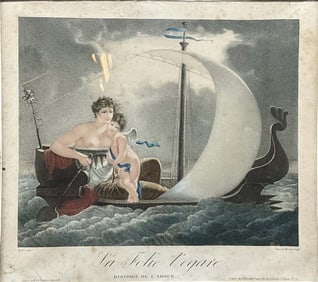 After Mallet, Folly Adrift, Chromolithograph