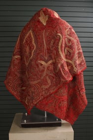 Antique Hand Sewn Paisley Shawl