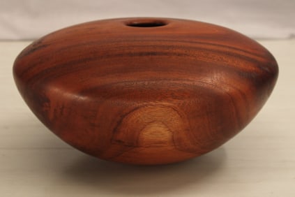Studio Turned Wood Vessel, Signed