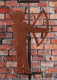 Native American Silhouette Weathervane