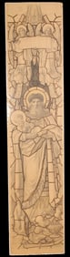 Grand Scale Stained Glass Pencil Sketch