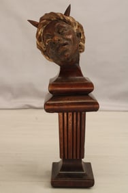 Pan Protome Column, Cabinet Statue