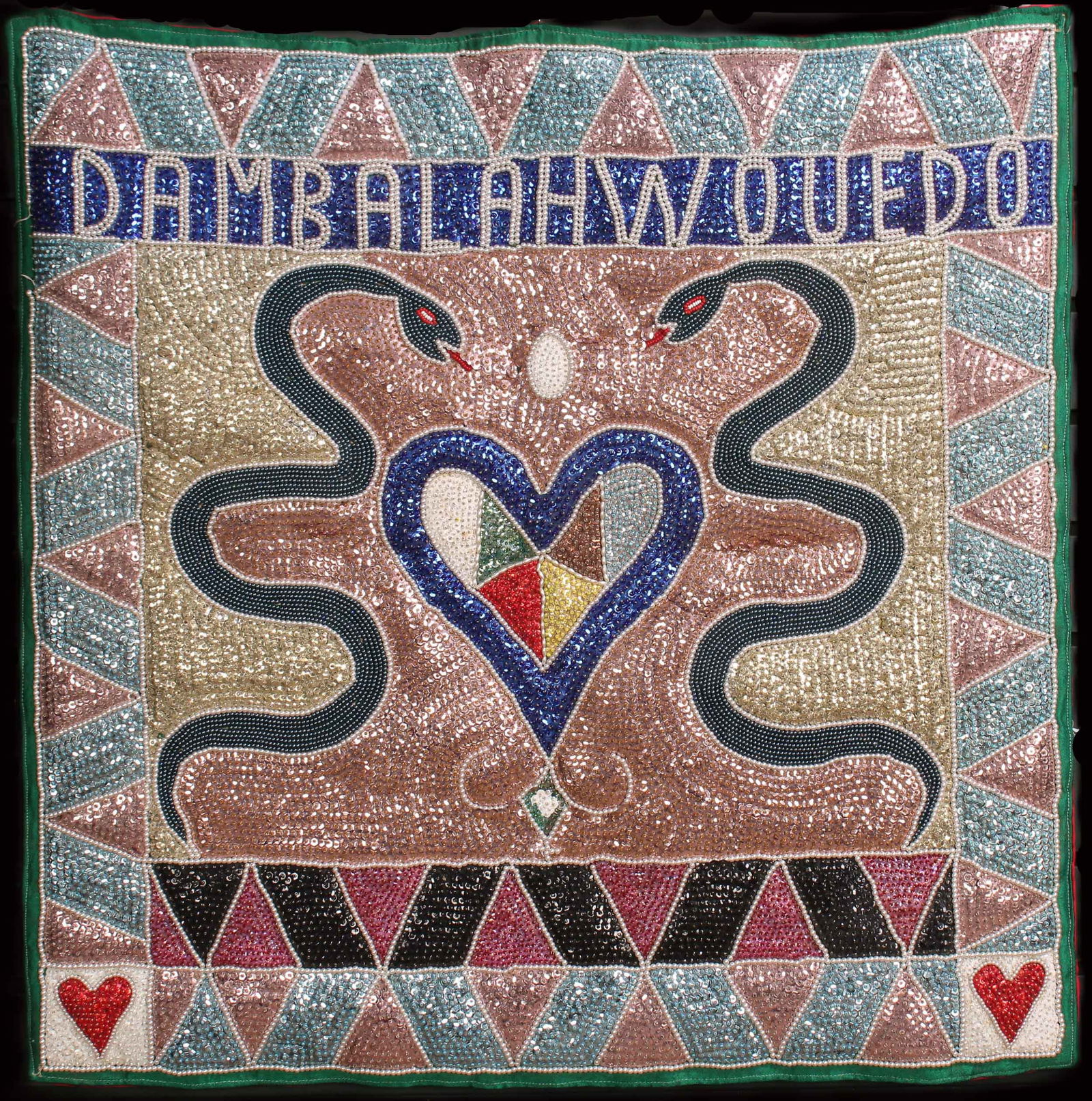 Haitian Voodoo Loa Veve Flag, Dambalah Wouedo (1 of 9)