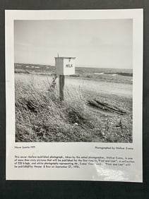 Walker Evans, Photograph, Publication Announcement
