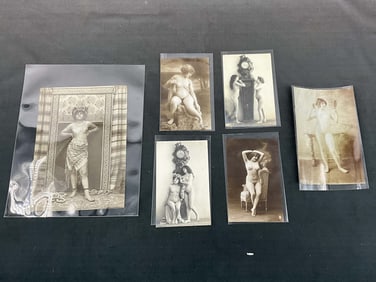 Group of French Postcards, Nudes