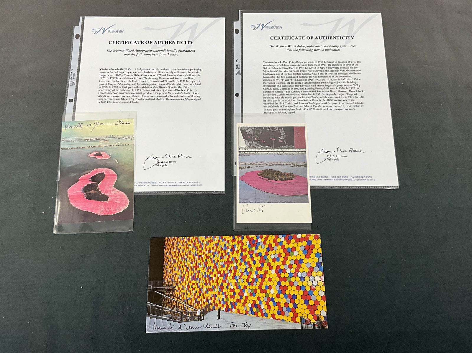 Group of 3 Christo et Jean Claude Autographs (1 of 6)
