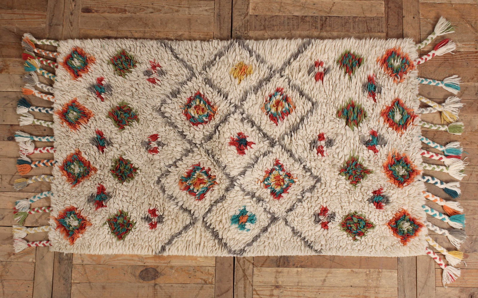 Moroccan Berber Shag Rug, 38" x 63" (1 of 3)