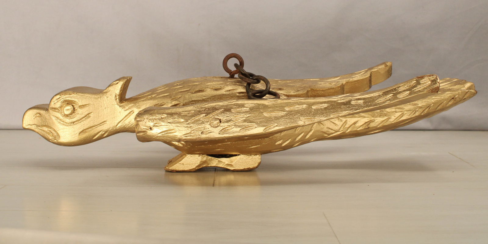 Folk Art Carved Wood Eagle, Trade Stimulator (1 of 9)