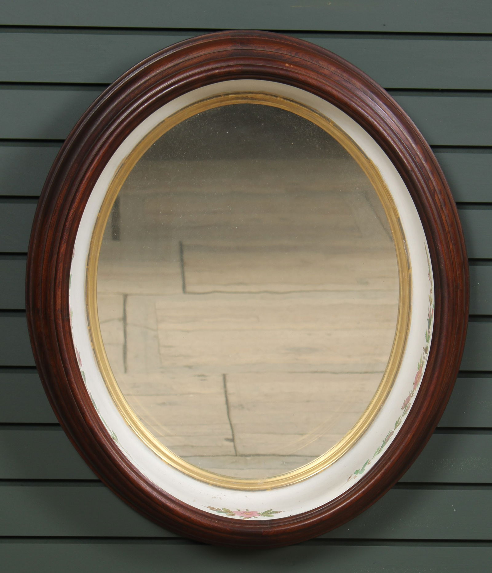 Antique Cove Molded Shadowbox Mirror (1 of 5)