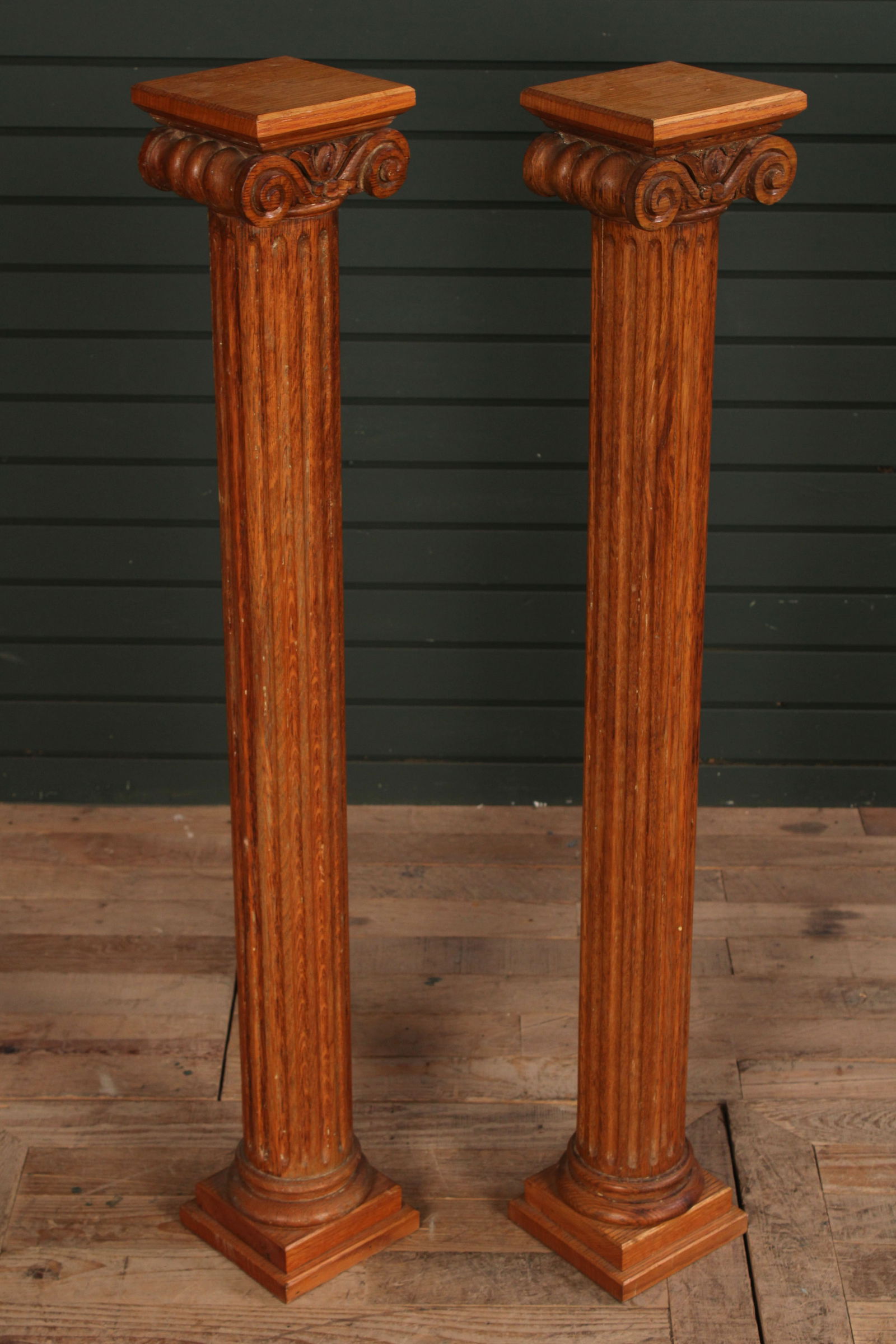 Wood Column Pair (1 of 7)