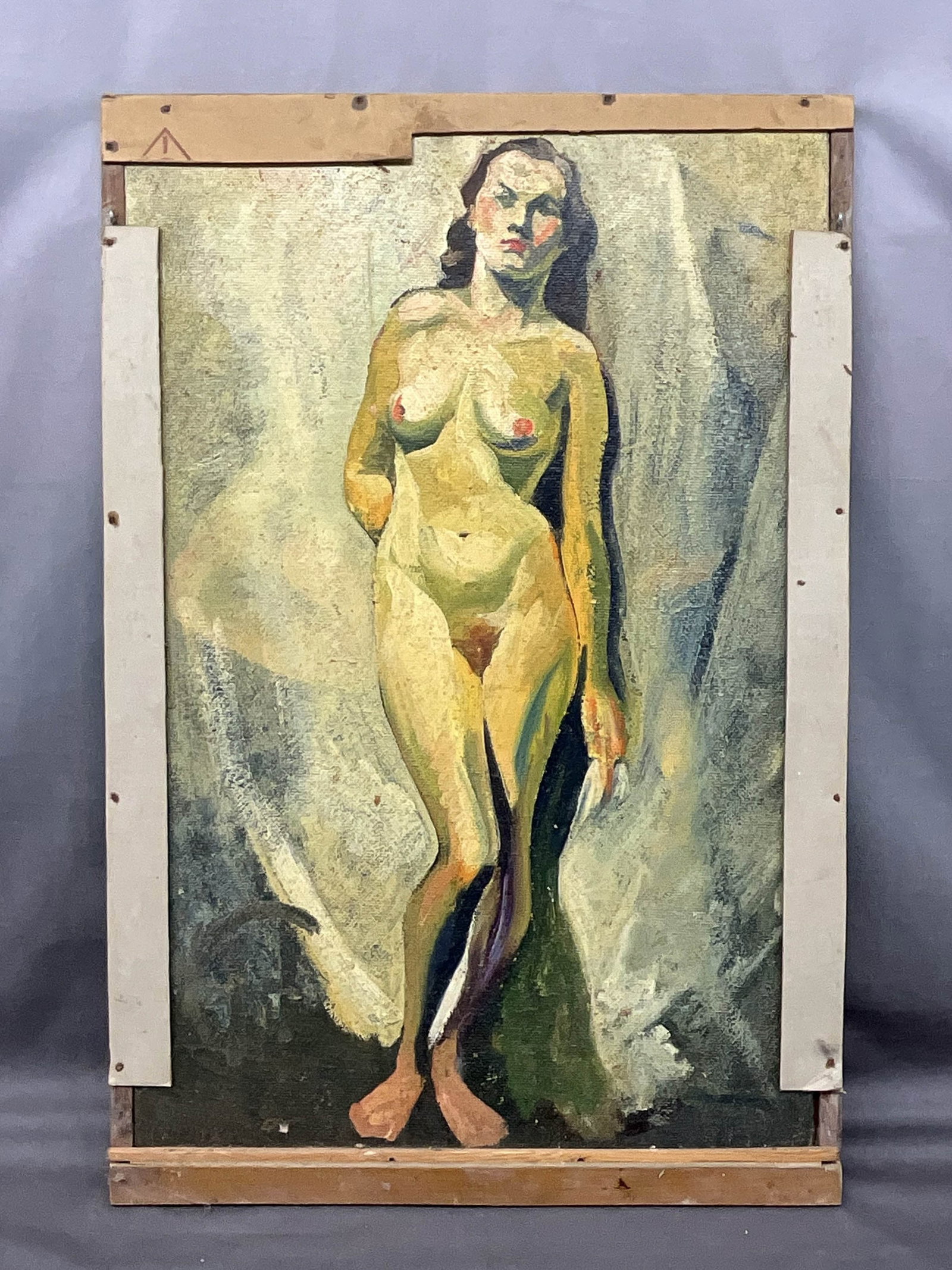 L'Harl Copeland, Double Sided, Nude Paintings: L'Harl Copeland, Double Sided, Nude Paintings. Size: 26"T x 17.25"W Note: Copeland was purportedly a member of the infamous Kokoon Arts Club (1911 - 1940). In 1923the Bishop of Cleveland denounced the