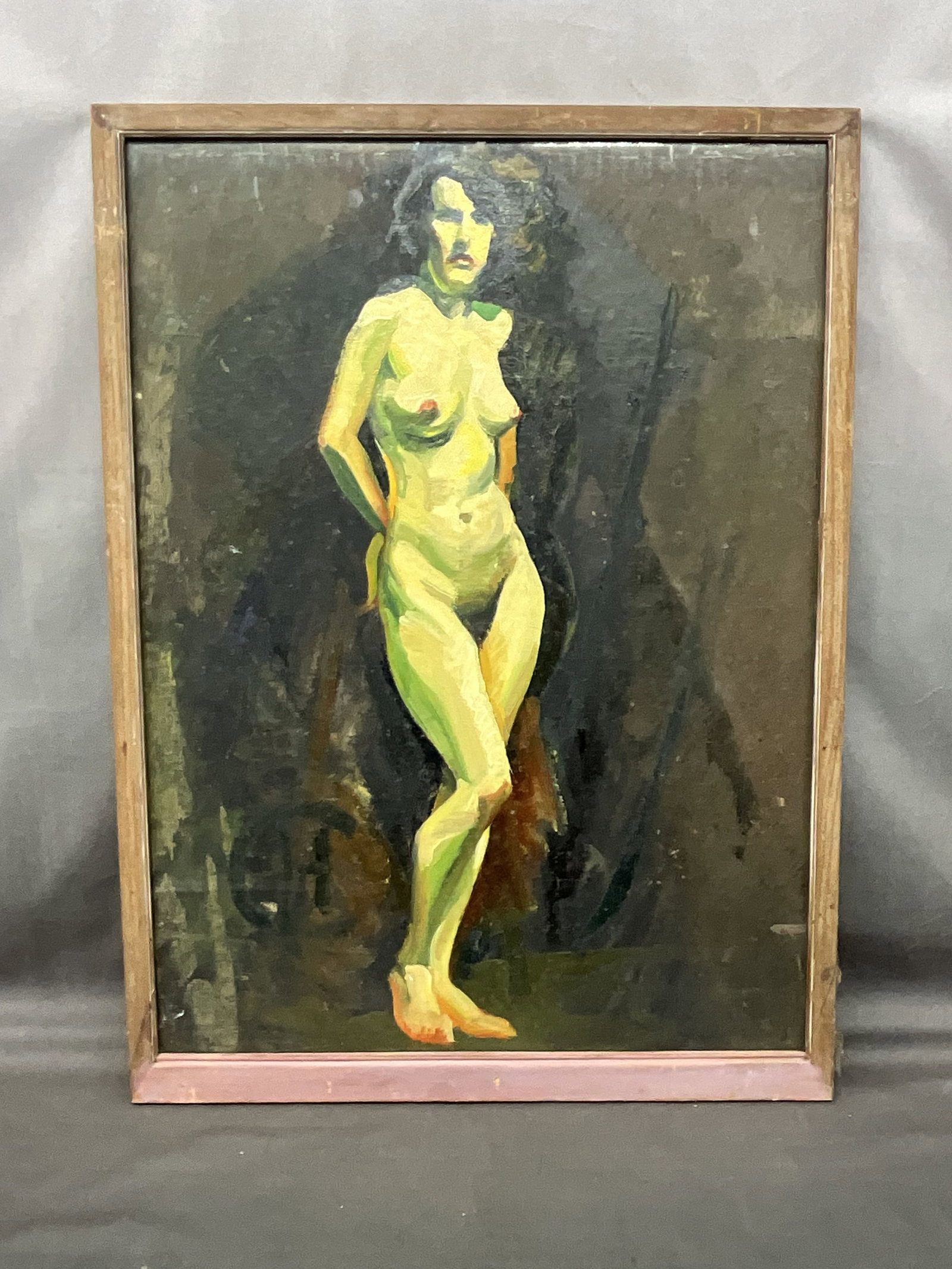 Lawrence Harland Copeland, Nude Painting, 20th C: Lawrence Harland Copeland, Nude Painting, 20th C. Size: 26"T x 19"W Note: Copeland was purportedly a member of the infamous Kokoon Arts Club (1911 - 1940). In 1923the Bishop of Cleveland denounced the