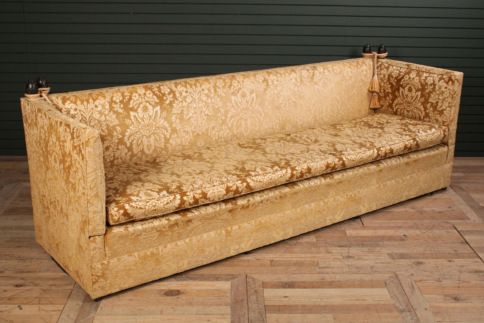 Knole Sofa, Velvet Damask Upholstery (1 of 10)