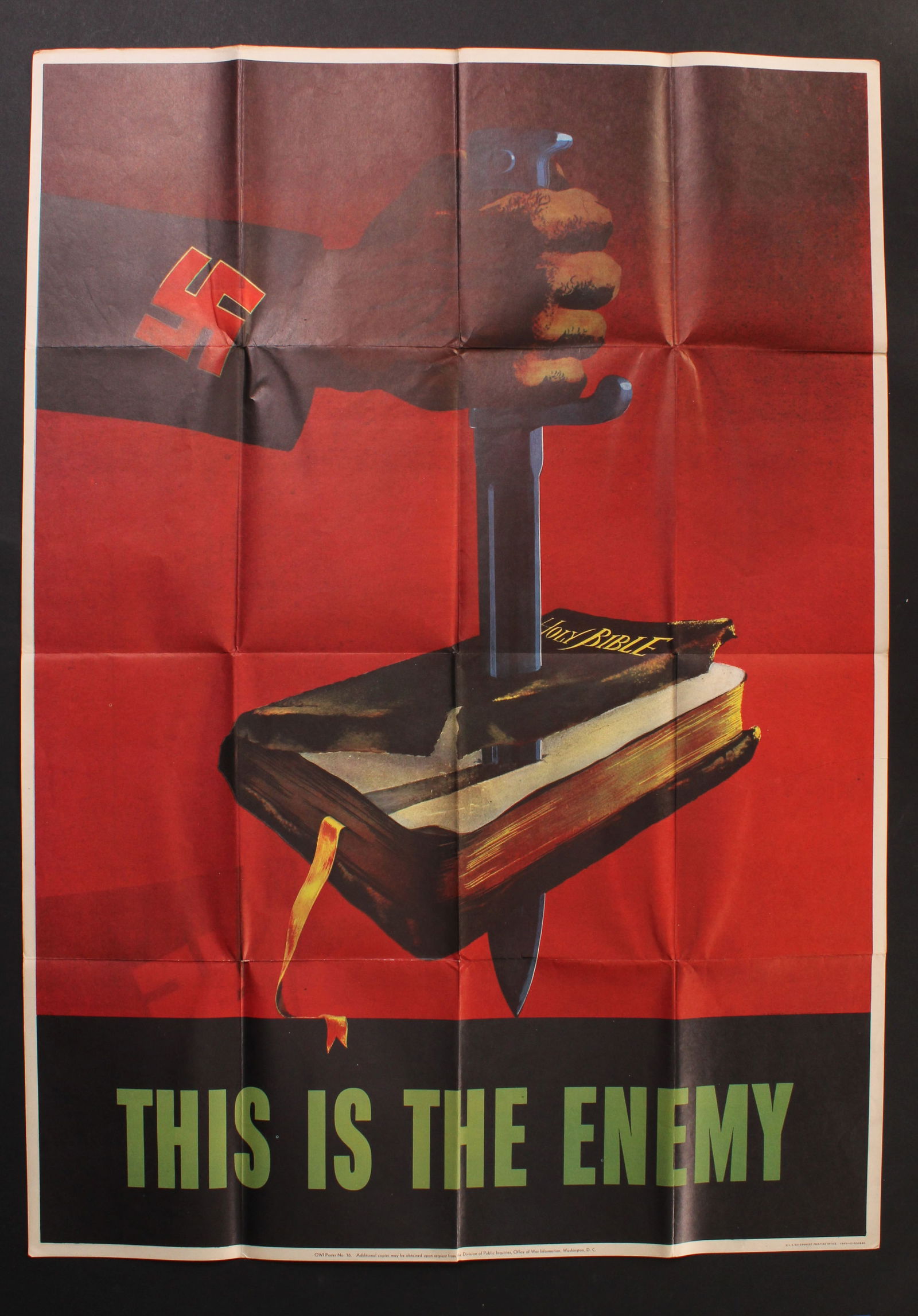 This Is The Enemy, WWII Propaganda Poster (1 of 5)