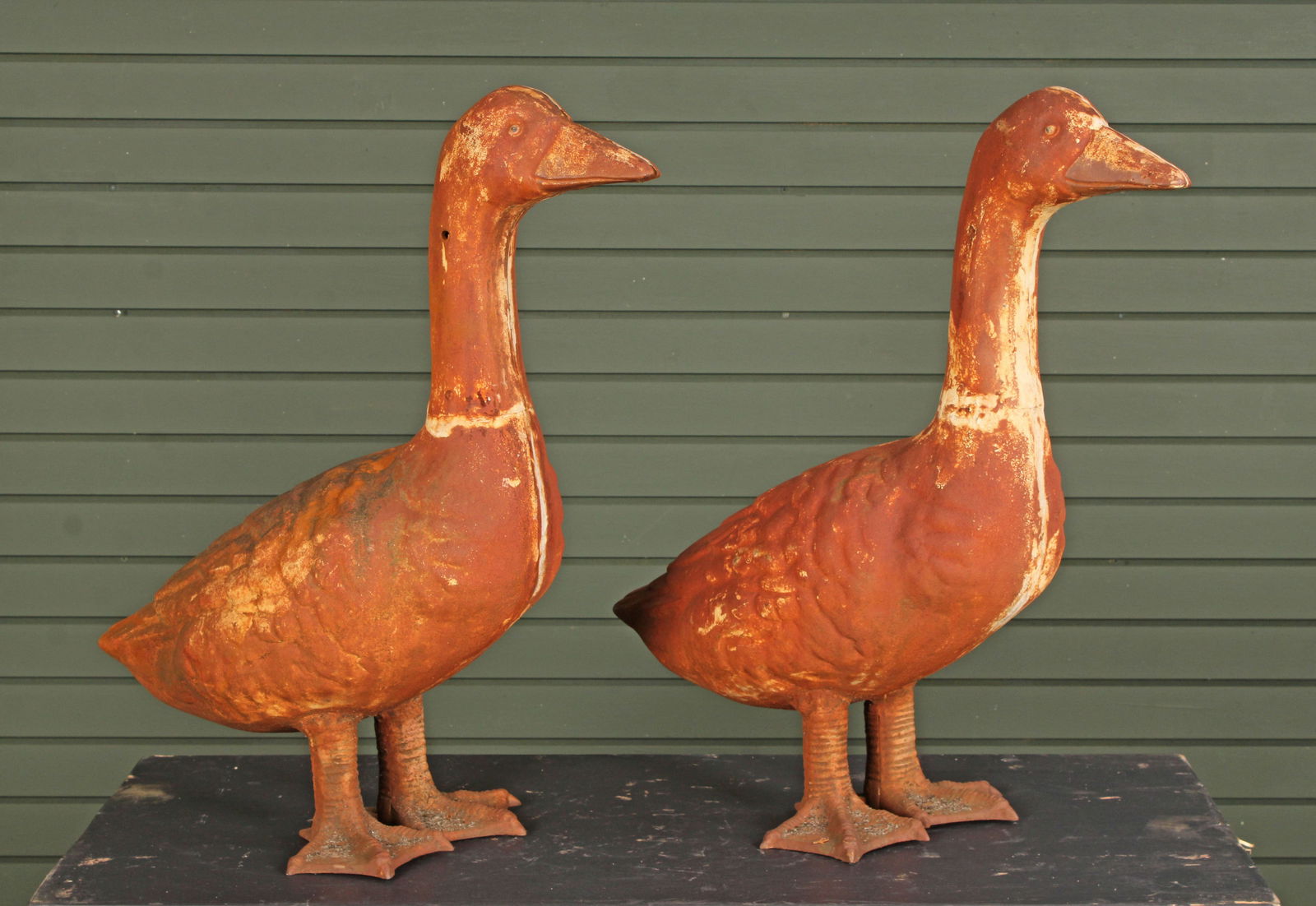 Pair Cast Iron Ducks (1 of 7)