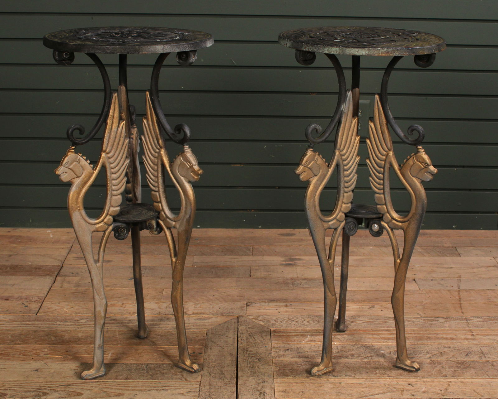 Cast Iron Plant Stands Griffins (1 of 6)
