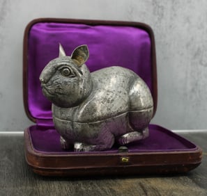 Cambodian Sterling Silver Betel Nut or Trinket Box
