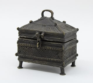 Cast Bronze Betel Casket Form Strong Box