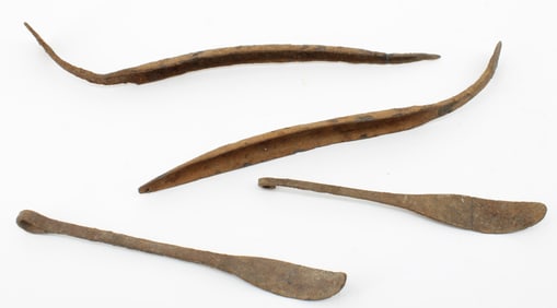 4 pcs African Metalware Implements- Fon, Fulani