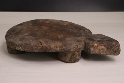 Rustic Carved Wood Chakla Riser, Chapati Board