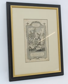 Island of Ceylon Engraving, 18th Century
