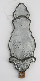19th Century Etched Glass Sconce