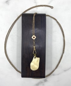 Victorian Guard Chain with Deer Tooth Fob