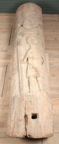 Large Carved Wood Totem