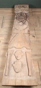 Large Carved Wood Totem