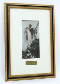 Perseus and Andromeda Color Lithograph
