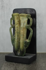 Roman Glass Balsamaria on Stand