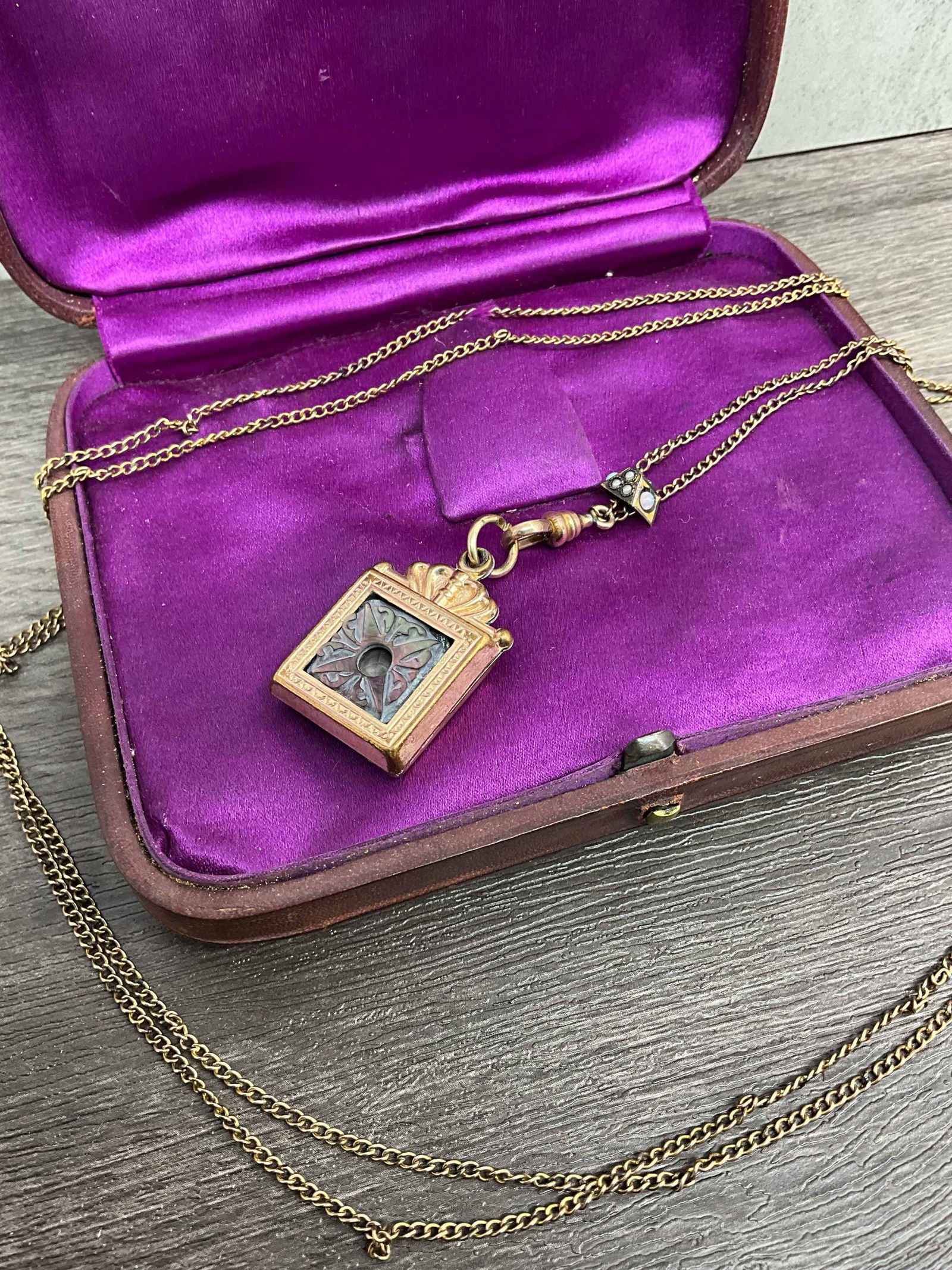 Guard Chain With Opal Slide & MOP Fob, HDM & Co. (1 of 9)