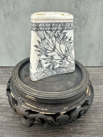 Carved Bone Cricket Box