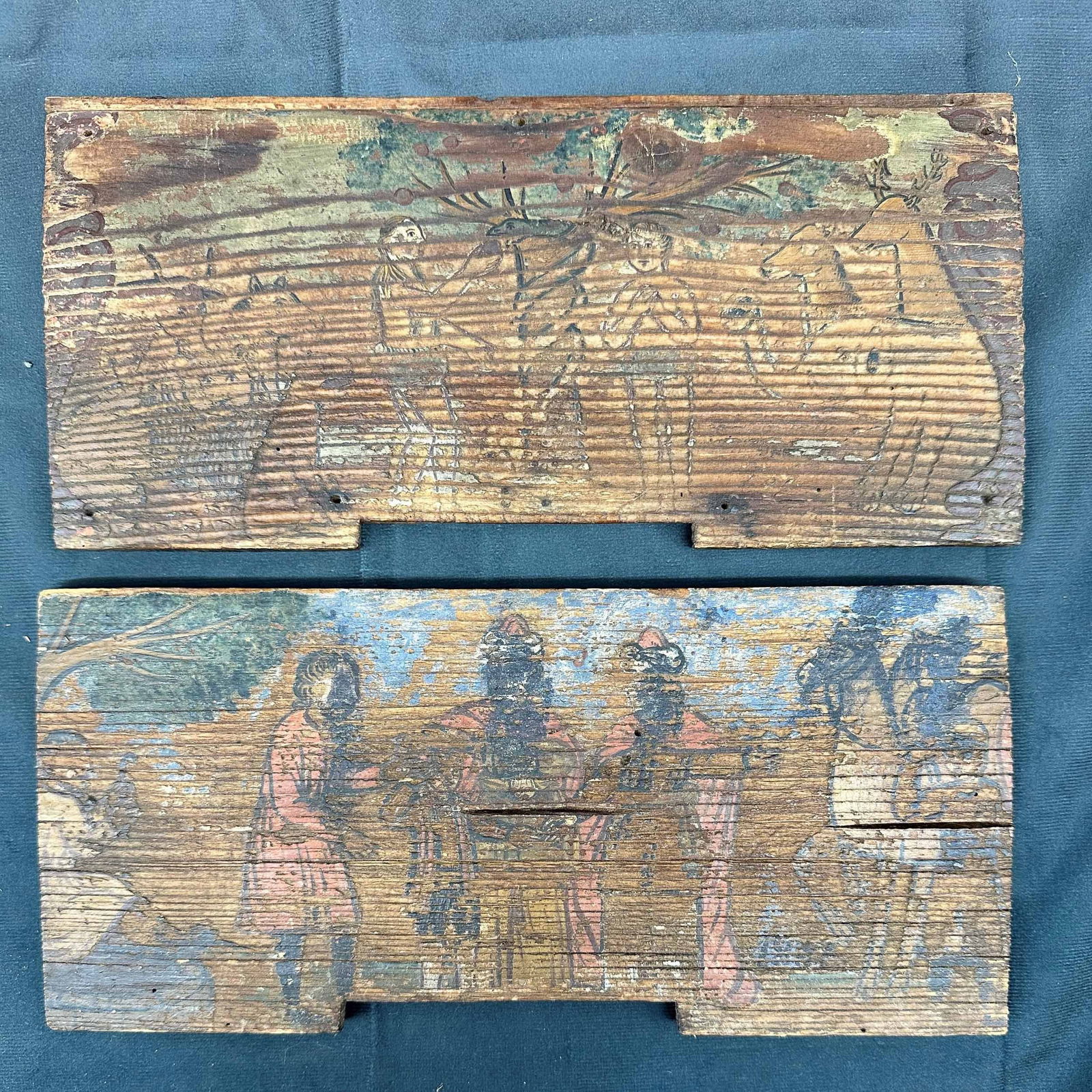 2 Folk Art Painted Bee Keep Panels (1 of 11)