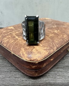 Tourmaline & Sterling Silver Ring