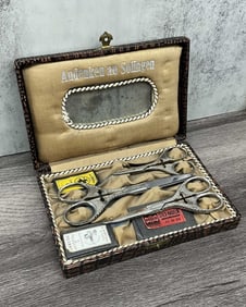 Cased German Scissors, Etui, Soligen