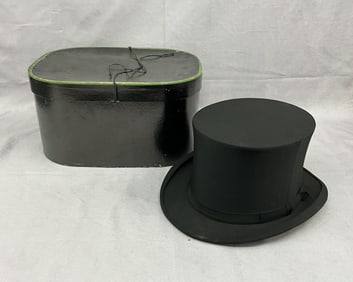 Antique Top Hat In Original Box