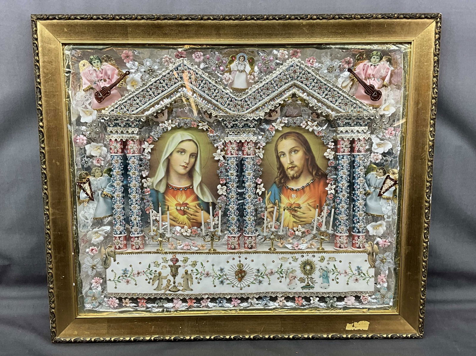 Religious Shadowbox, Decoupage Assemblage (1 of 9)
