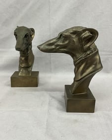 Greyhound Bust Bookends