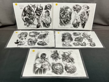 Edward Lee Collection, Tattoo Art Flash Sheets