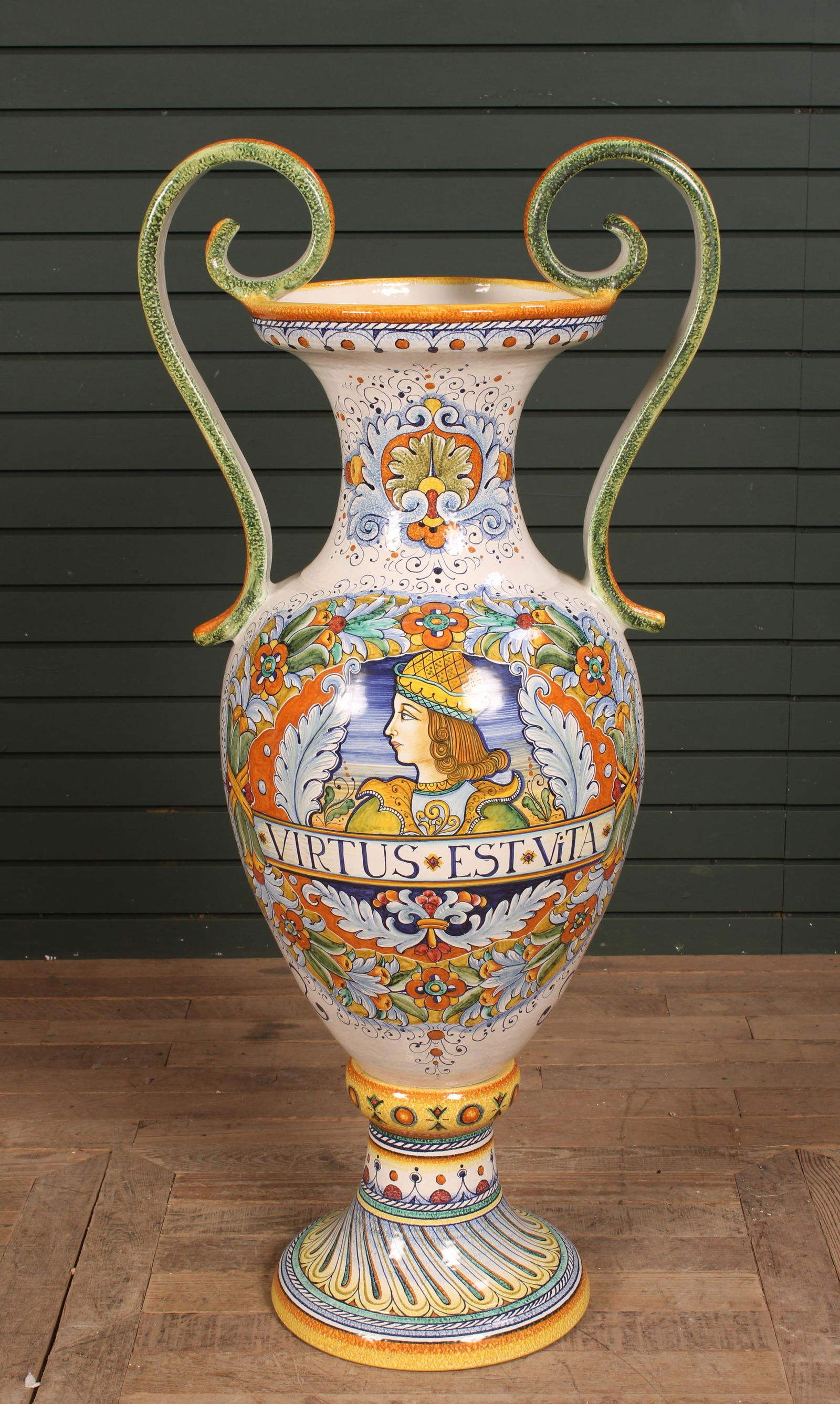 Large Scale Italian Faience Urn (1 of 10)