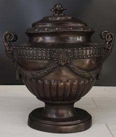 Bronze Urn With Ram's Heads