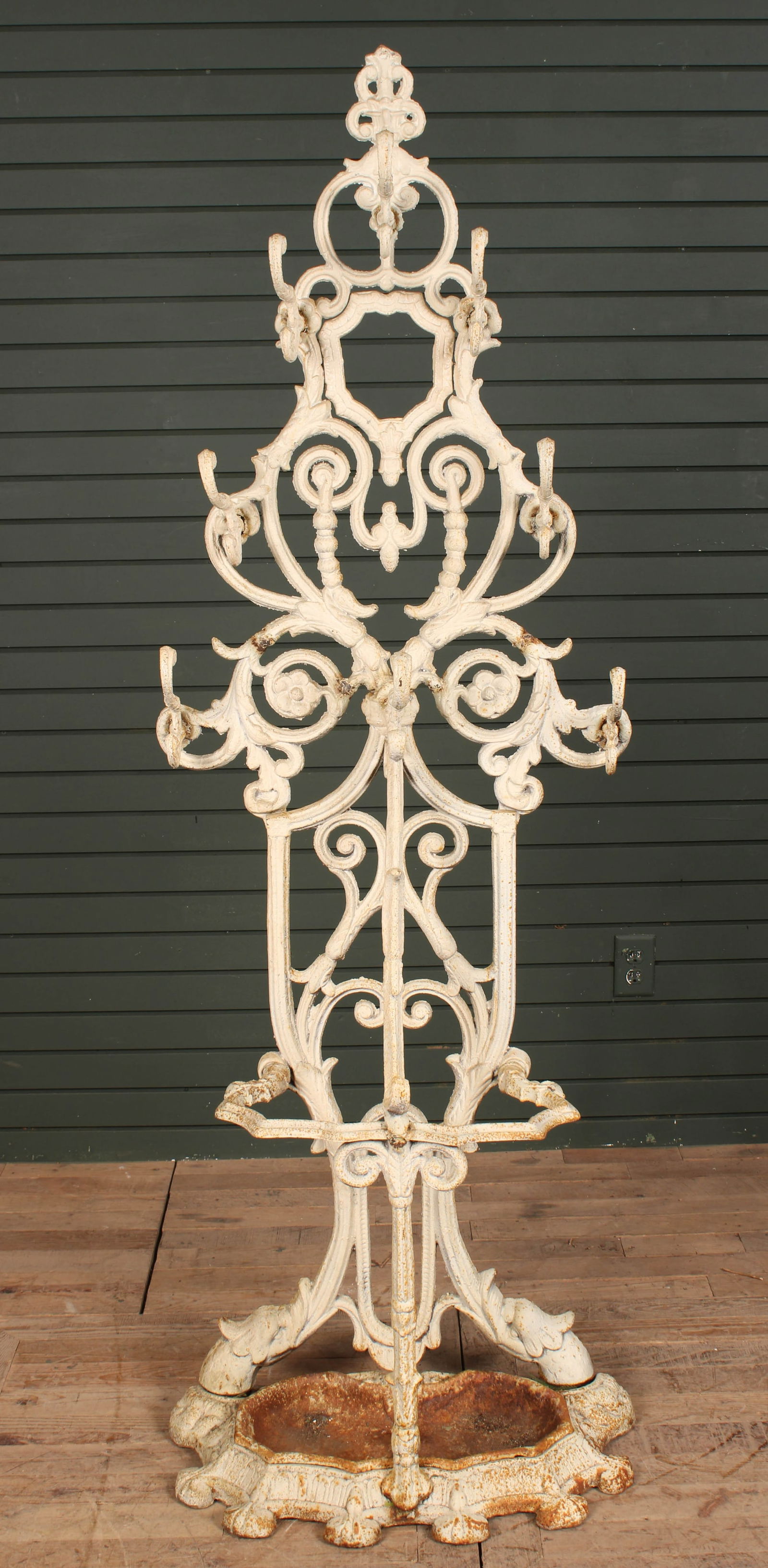 Cast Iron Hall Tree & Umbrella Stand (1 of 9)