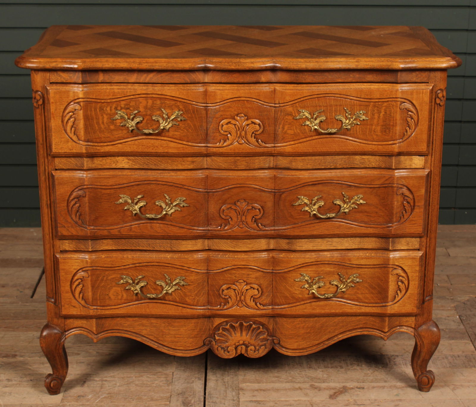 Louis XV Style 3 Drawer Chest, Dresser (1 of 8)