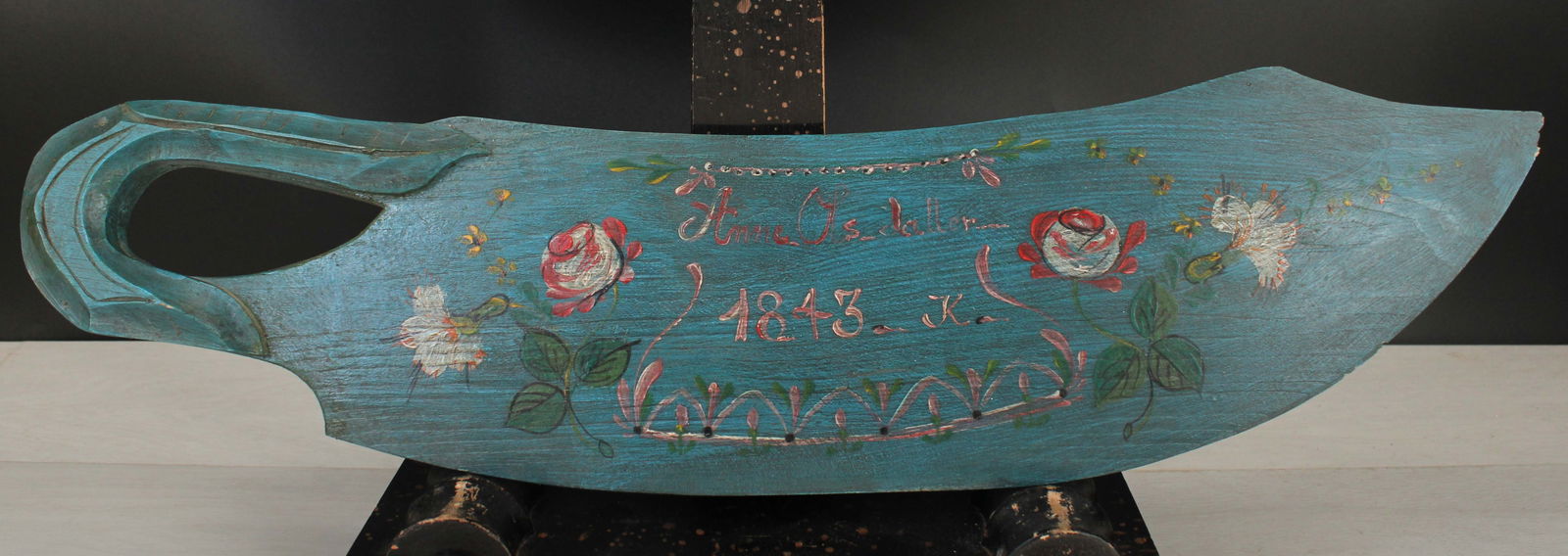 Scandinavian Folk Art Flax Scutching Knife (1 of 8)