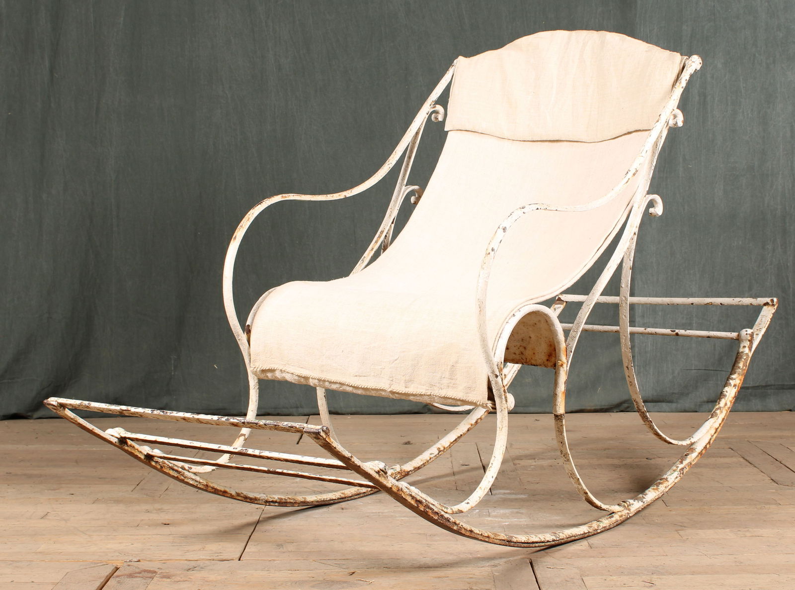 19th C French Wrought Iron Rocker (1 of 7)