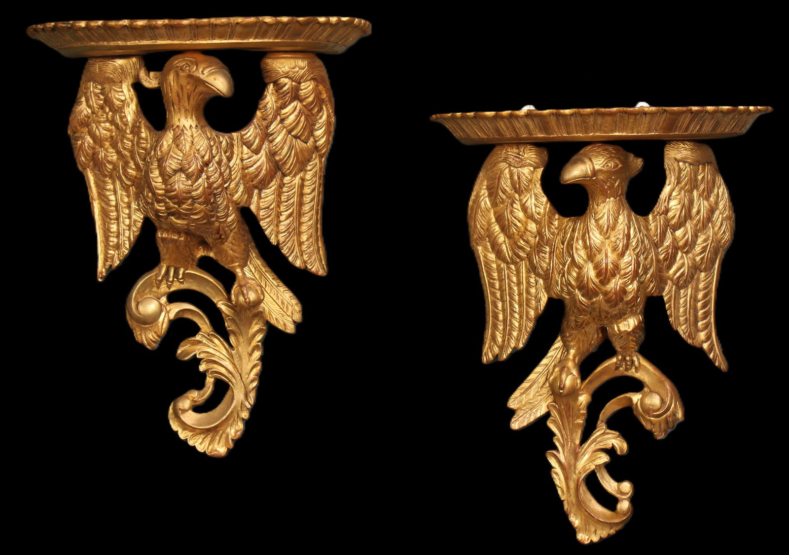 Gilt Eagle Bracket Shelves (1 of 6)
