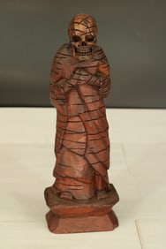Skull Head Fetish, Carved Wood