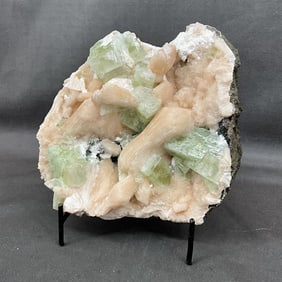 Apophyllite On Stilbite, Rare Specimen