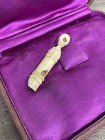Antique Bone Whistle With Stanhope
